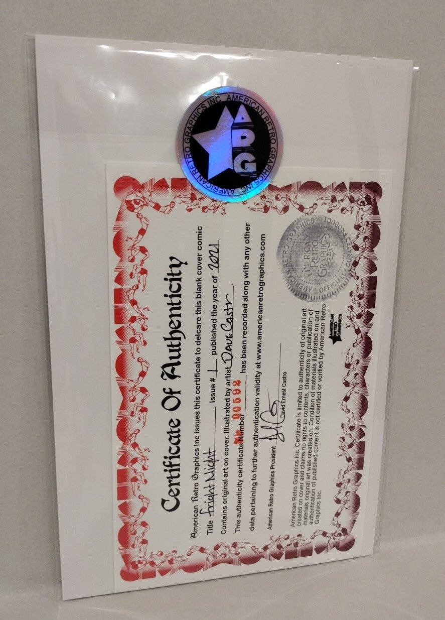 Tom Holland's Fright Night #1 (2021) Sketch Cover Variant W Original DCastr Art