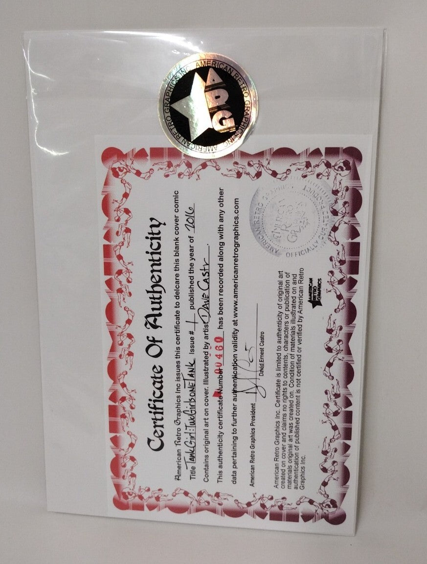 Tank Girl Two Girls One Tank #1 (2016) Sketch Cover Comic W Original DCastr Art