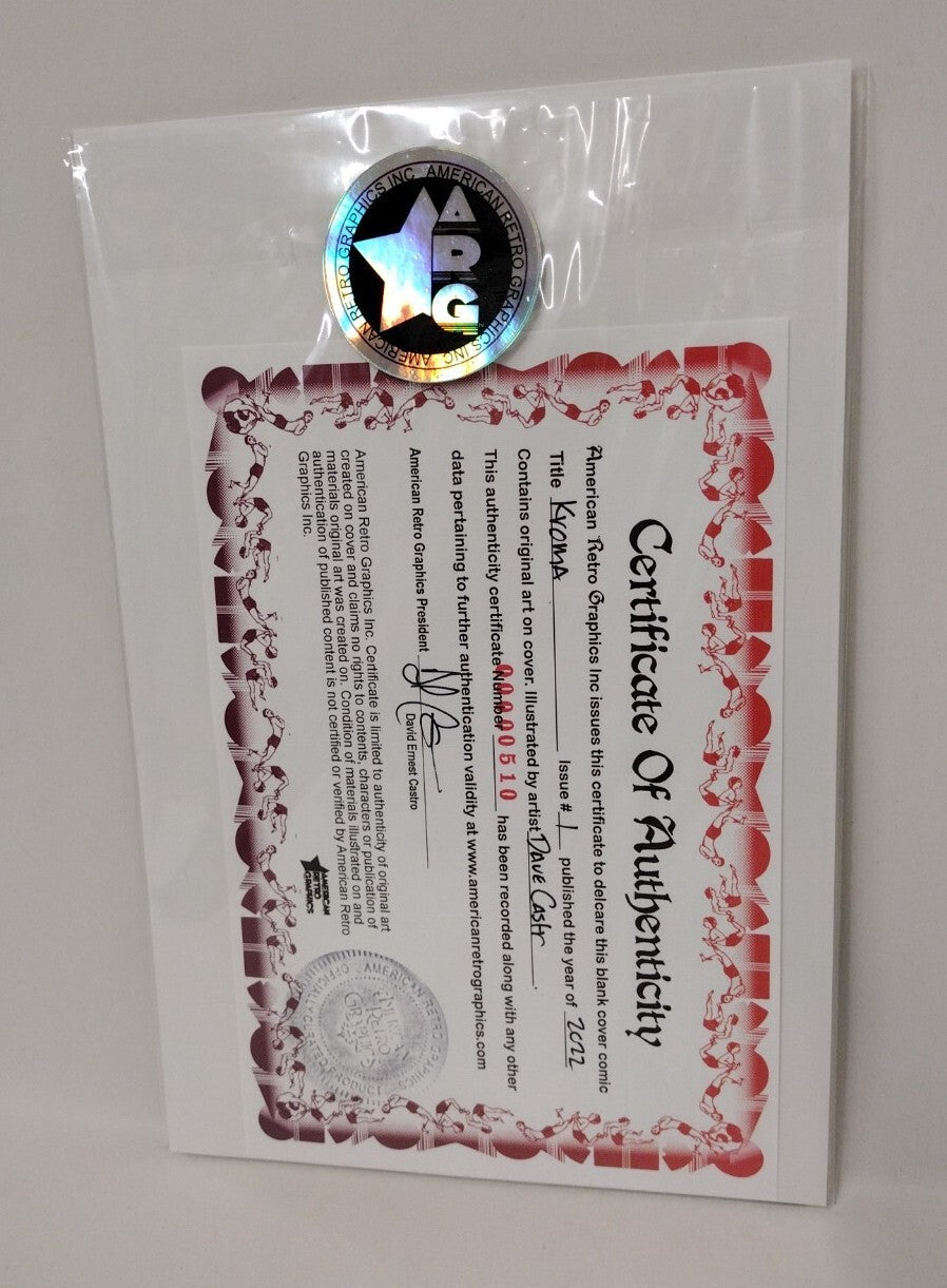 KROMA #1 (2022) De Felici Image Comic Blank Cover w Original DCastr Art ARG COA