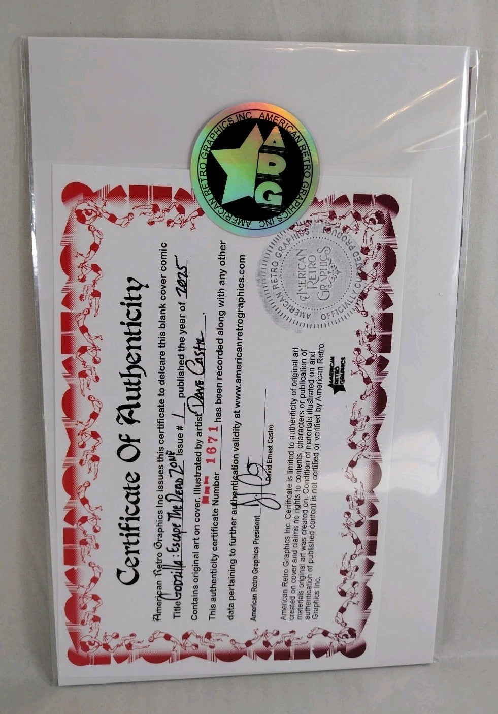 Godzilla Escape The Dead Zone #1 IDW Sketch Cover Comic W Original DCastr Art