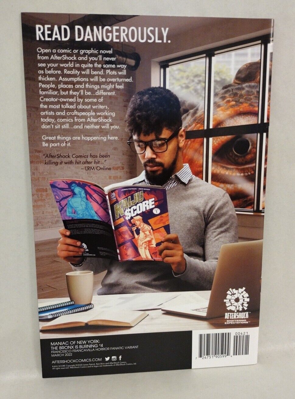 Maniac Of New York The Bronx Is Burning (2021) Aftershock Comic Lot Set #1 2 4