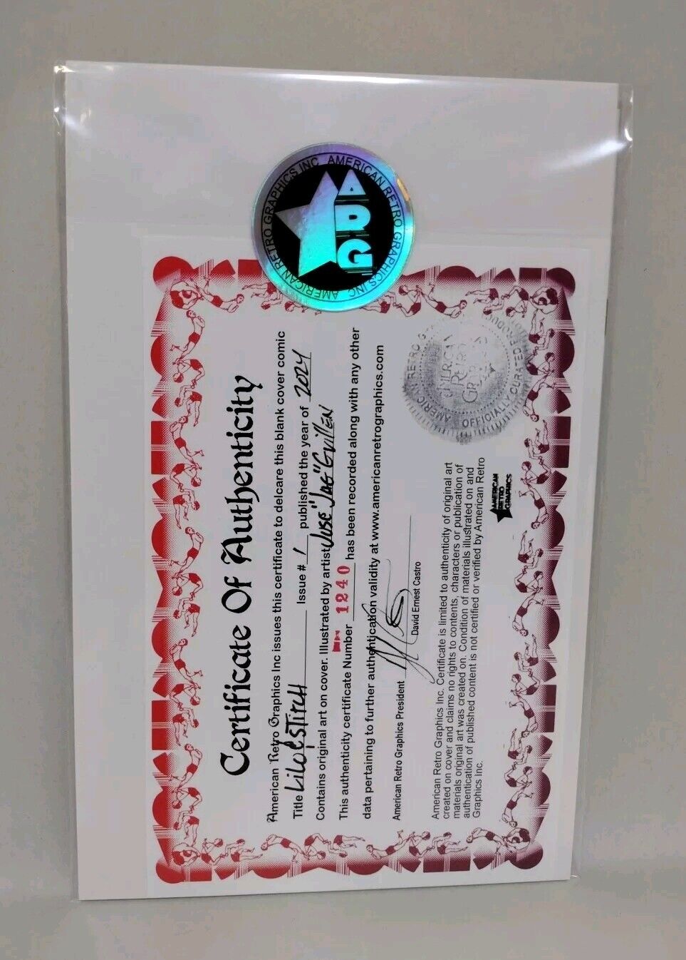 Lilo & Stitch #1 (2024) Disney Dynamite Sketch Variant Cover W JAG Original Art