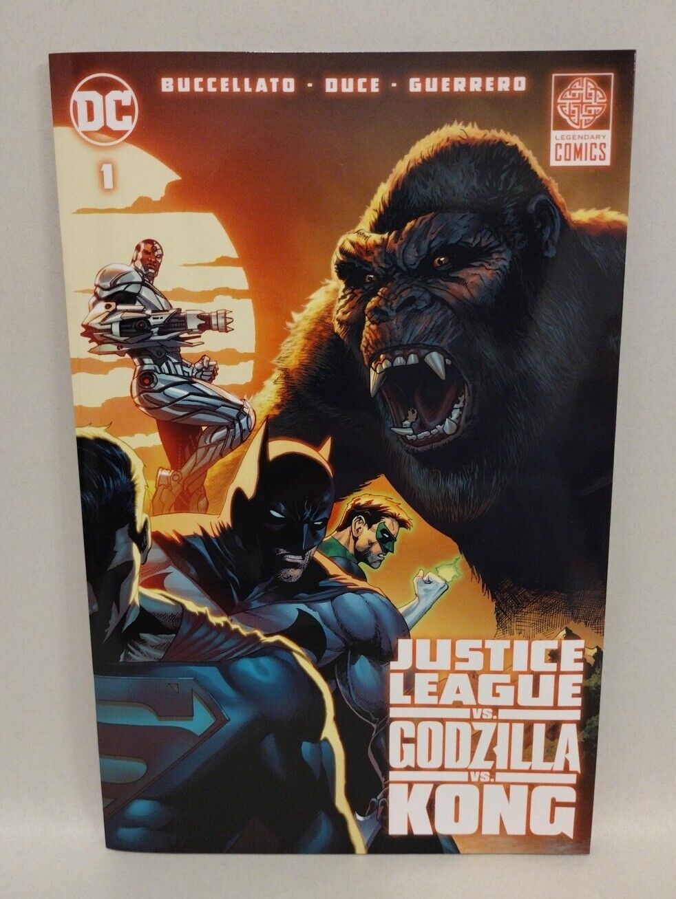 Justice League vs Godzilla vs Kong #1 (2023) DC Kong Battle Roar Sealed New