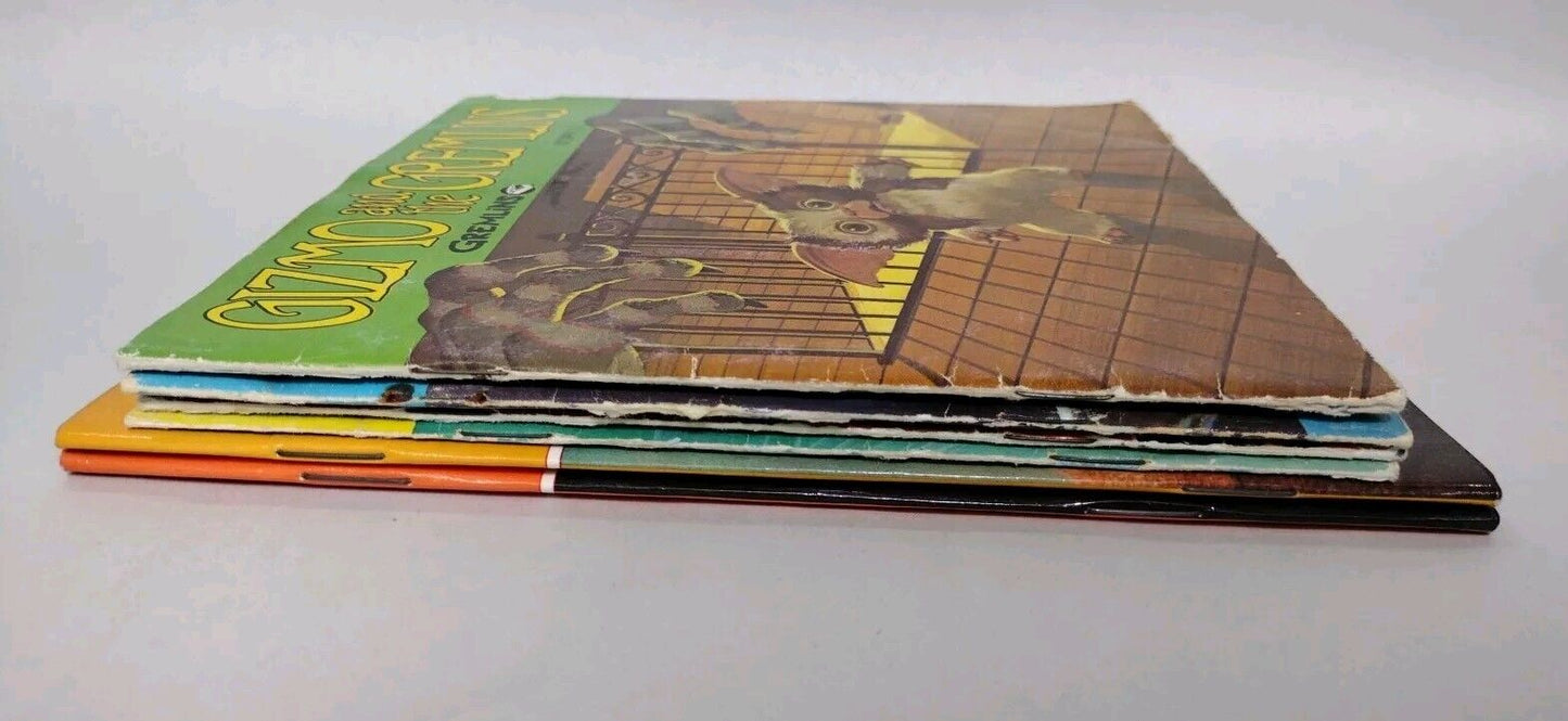 Gizmo And The Gremlins (1984) Story Book 2 3 4 5 W Records + Golden Book Lot