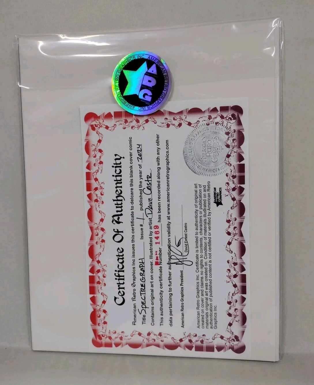 Spectregraph #1 (2024) Dstlry Comic Magazine Sketch Cover Variant W Original Art