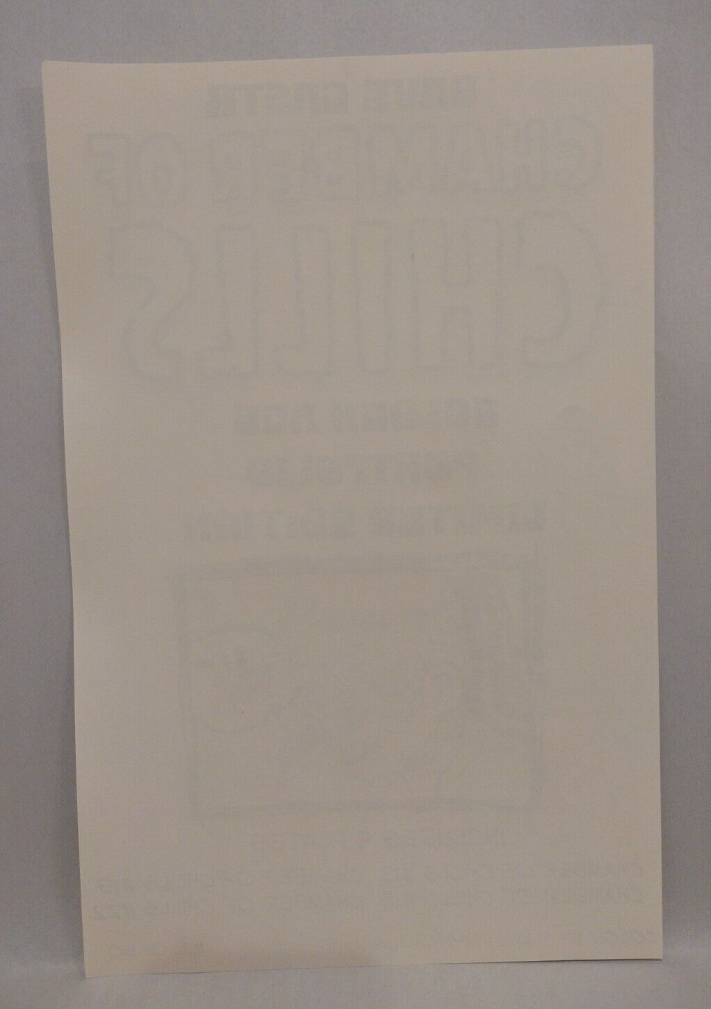 Chamber Of Chills (2023) Dave Castr 11X17" Limited Horror Portfolio Set W Sketch