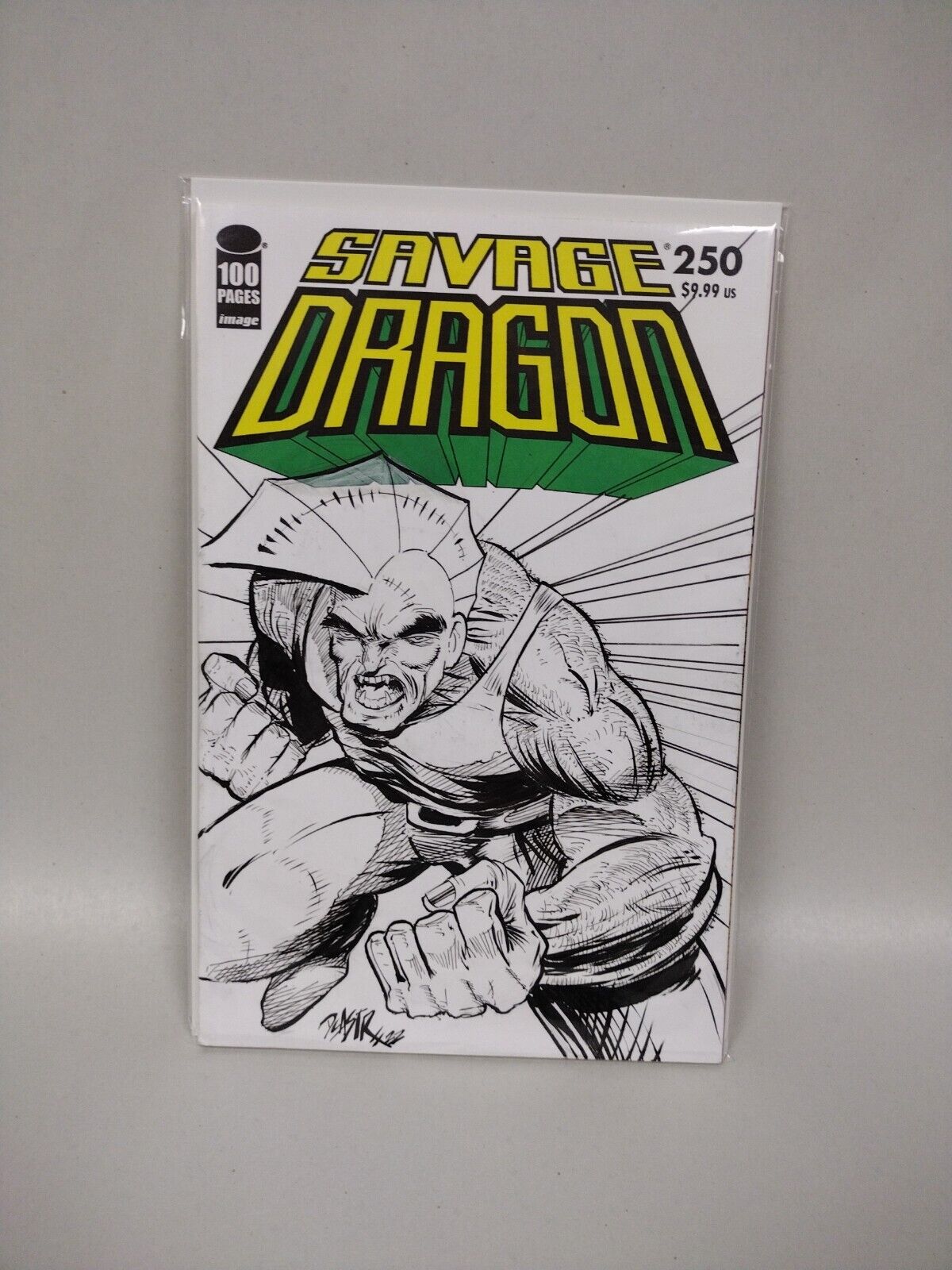Savage Dragon #250 (2020) Image Comic Sketch Cover Variant w Original Dcastr Art