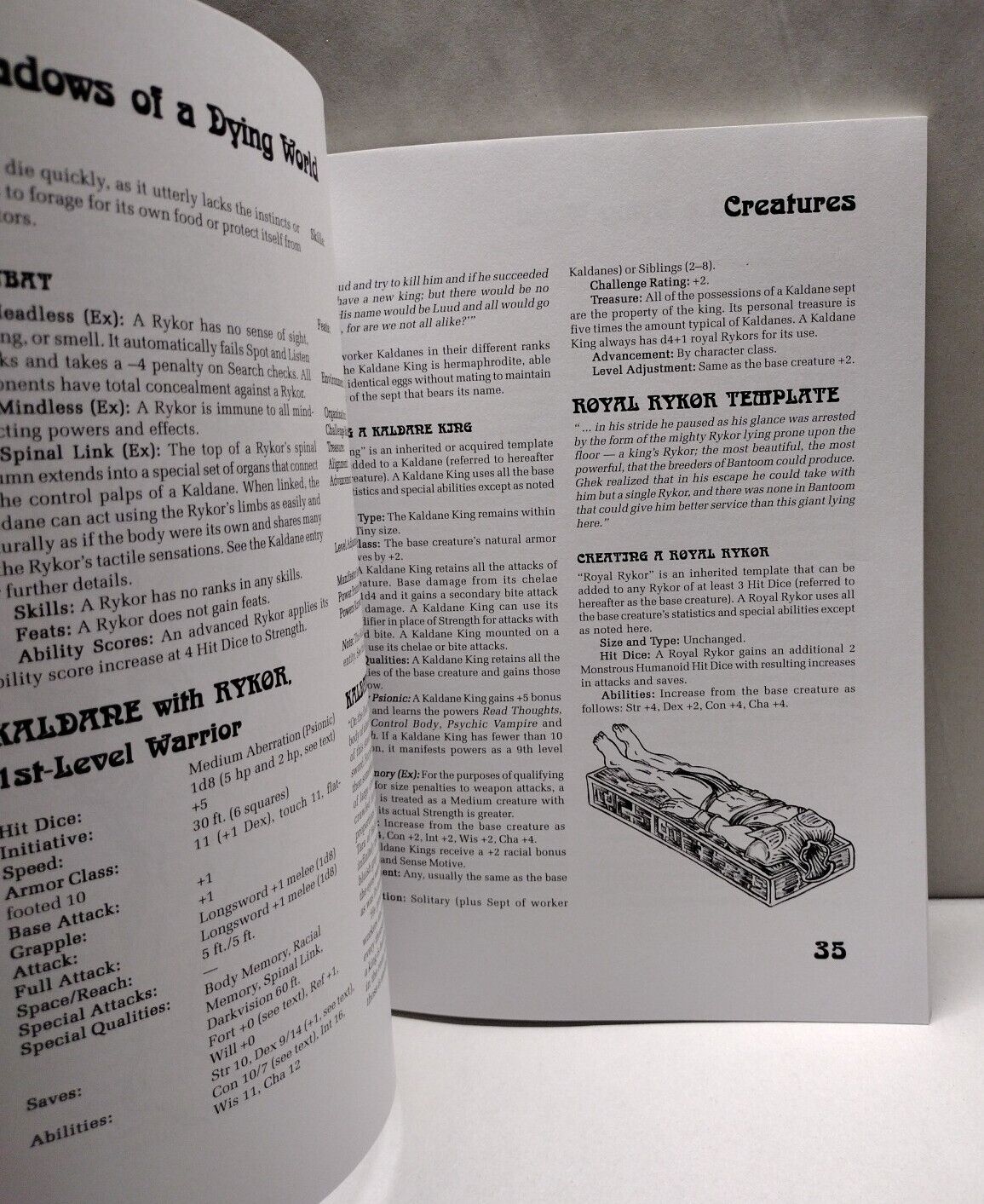 Edgar Rice Burroughs Mars Shadows of a Dying World (2007) Skirmisher RPG Clunie