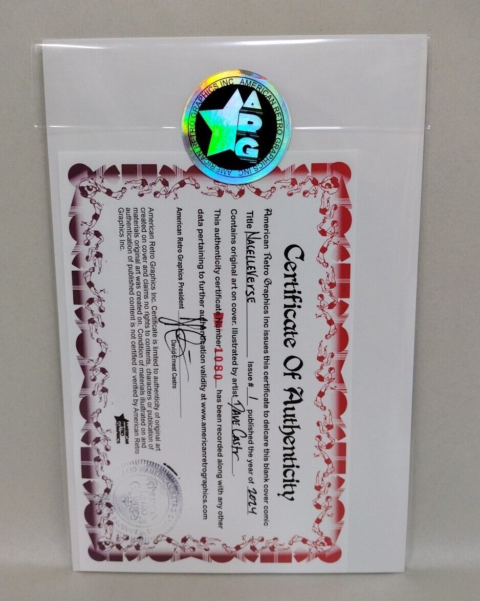 Nacelleverse #0 (2024) Sketch Cover Variant Comic W Original Dave Castr Art