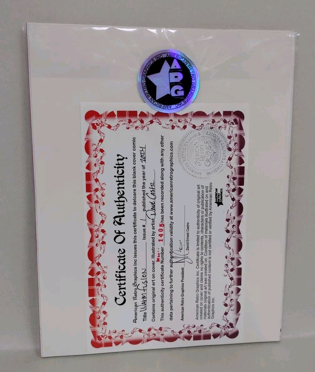 Warm Fusion #1 (2024) DSTLRY Sketch Cover Comic W Orignal Dave Castr Art ARG COA