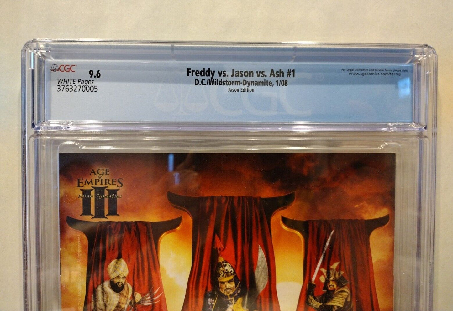 Freddy vs Jason vs Ash #1 (2008) Wildstorm DC Comic CGC 9.6 J Scott Campbell NM