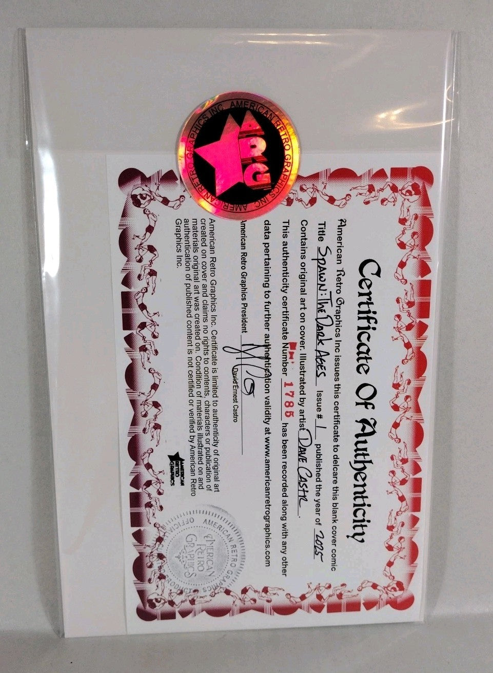 Spawn Dark Ages #1 (2025) Image Sketch Cover Comic W Original DCastr Art