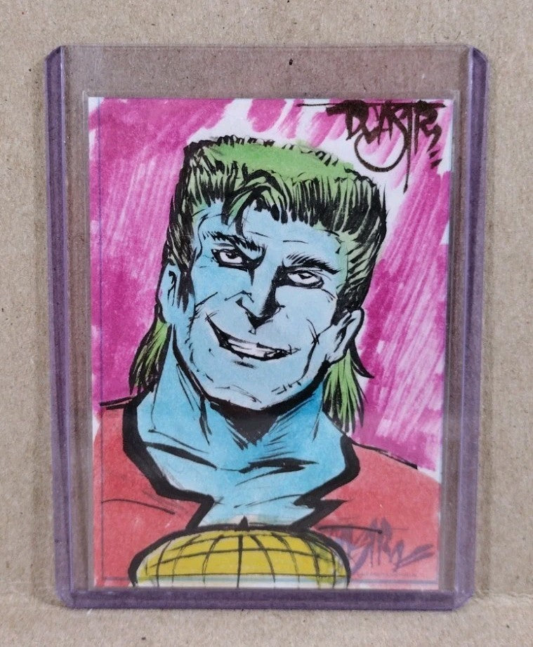 Dave Castr Crusin (2025) OAC Sketch Card W Original Captain Planet Art