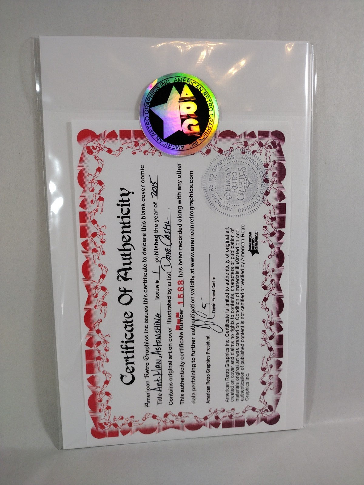 Astonishing Ant-Man #1 (2015) Marvel Sketch Cover Comic W Original DCastr Art