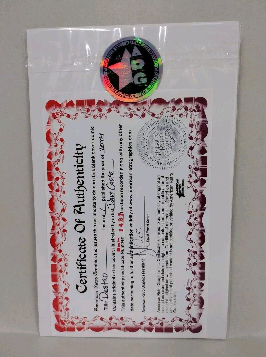 Destro #1 (2024) Image Skybound Comic Sketch Variant W Original Dave Castr Art