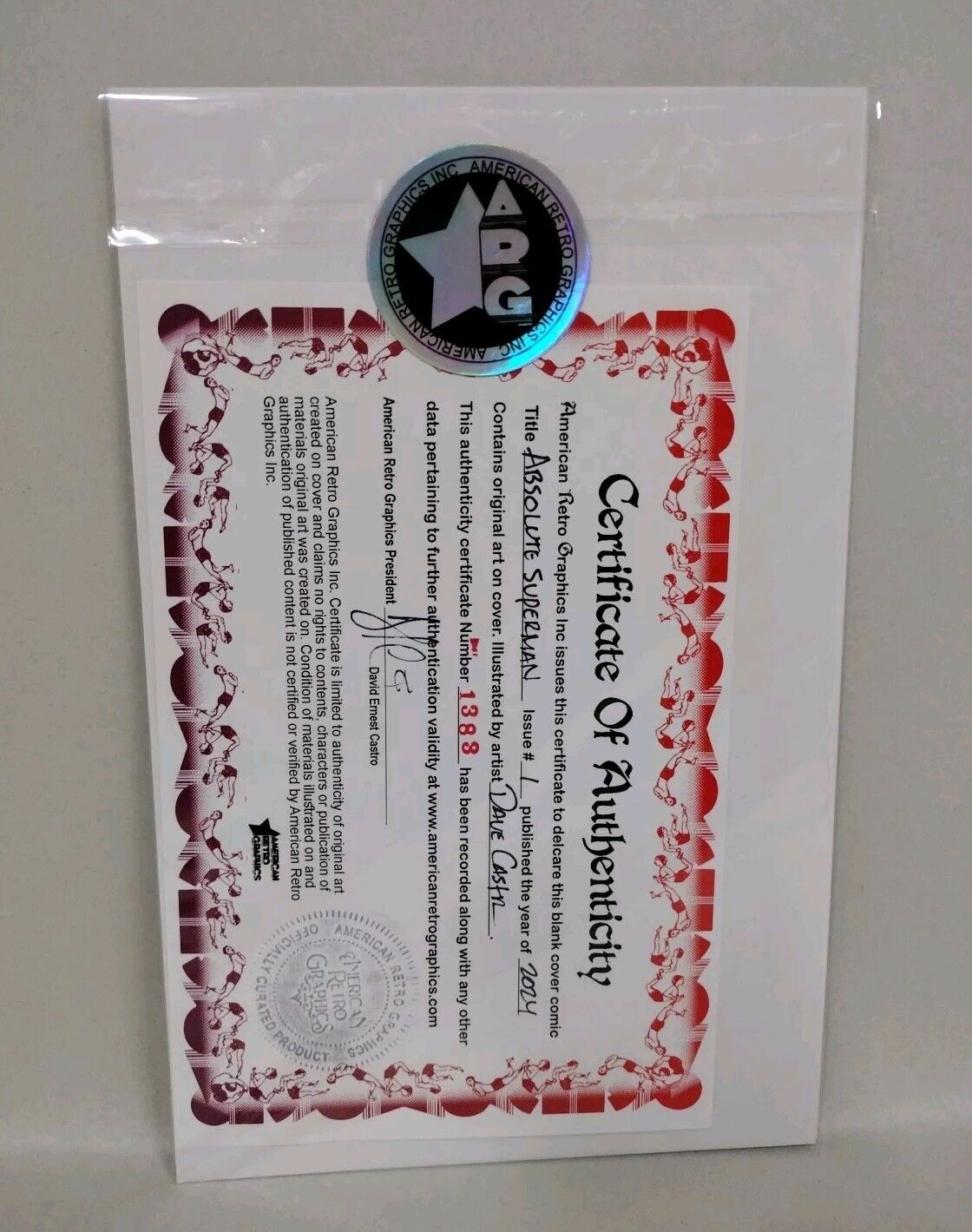 Absolute Superman 1 (2024) DC Comic Sketch Variant Cover W Original DCastr Art