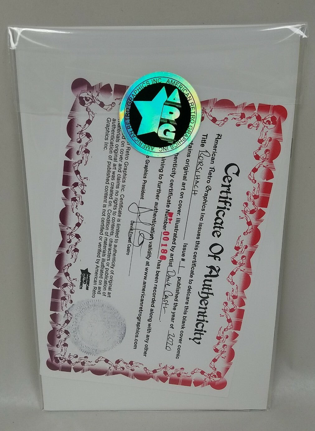 Rorschach #1 (2020) DC Sketch Cover Variant Comic W Original DCastr Art ARG