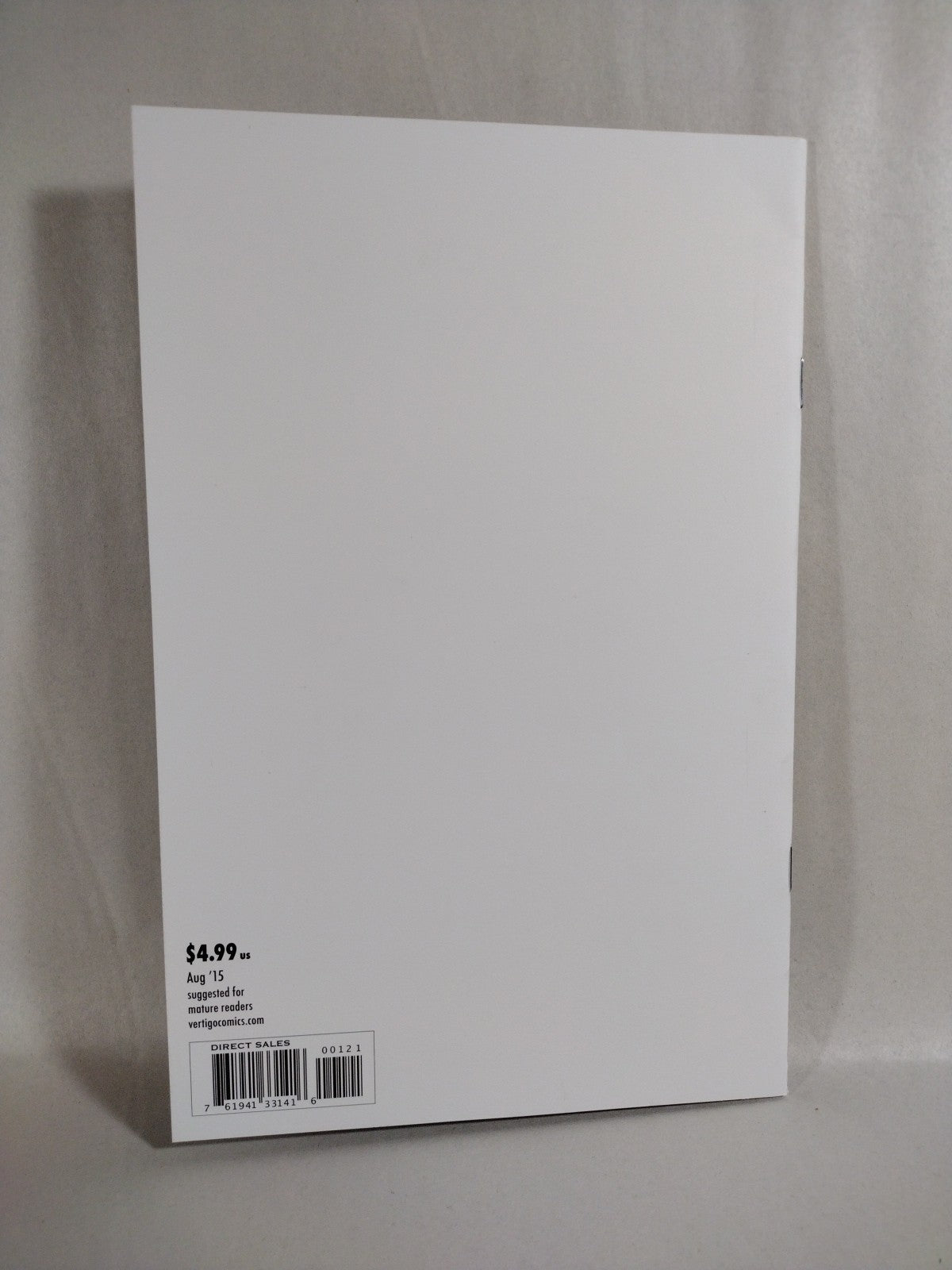 Mad Max Fury Road Furiosa 1 (2015) DC Vertigo Blank Sketch Variant Cover New NM