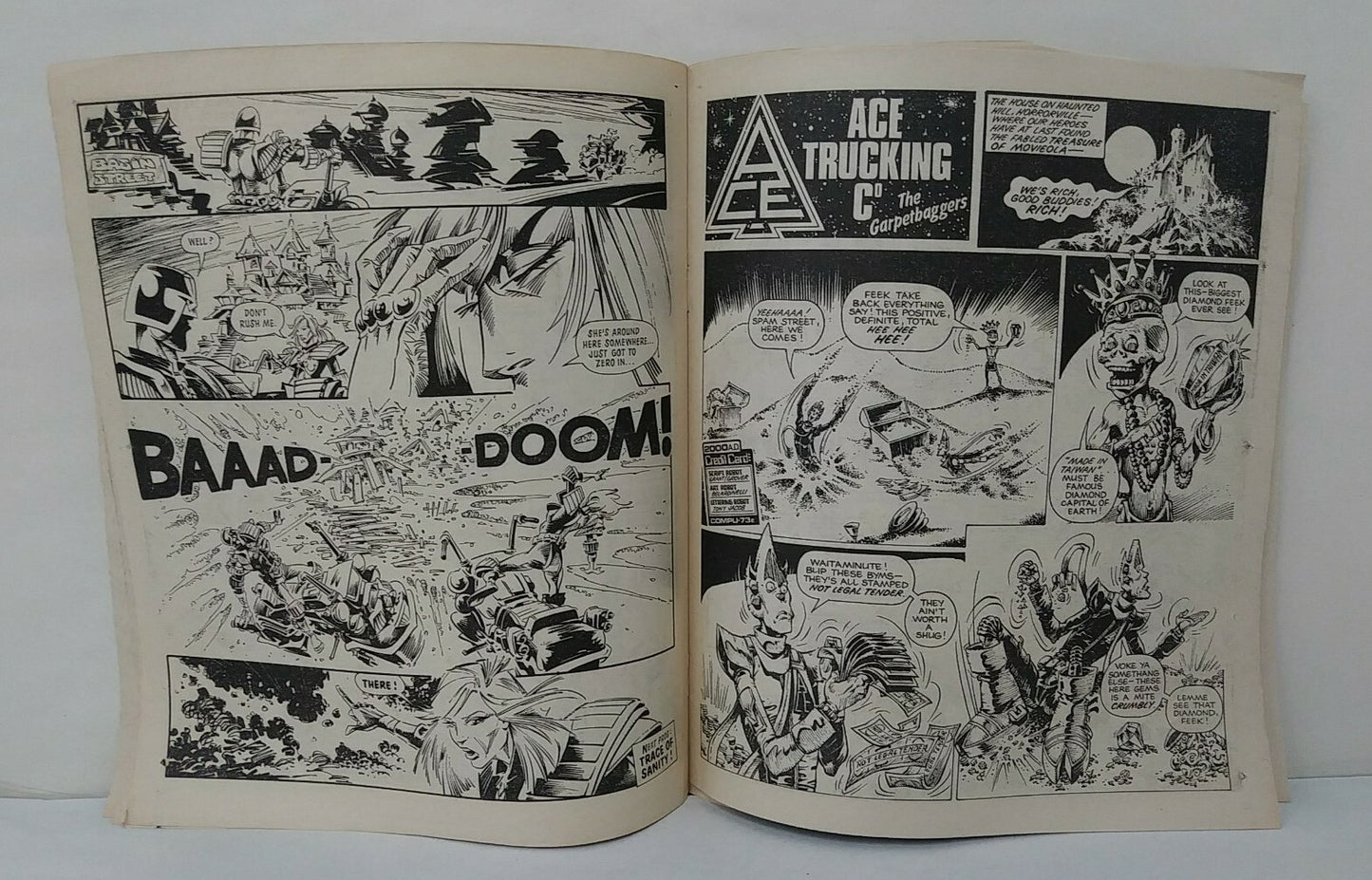 2000ad (1986) Prog 497 Judge Anderson Tomb Of Judges Slaine UK Newsprint Comic