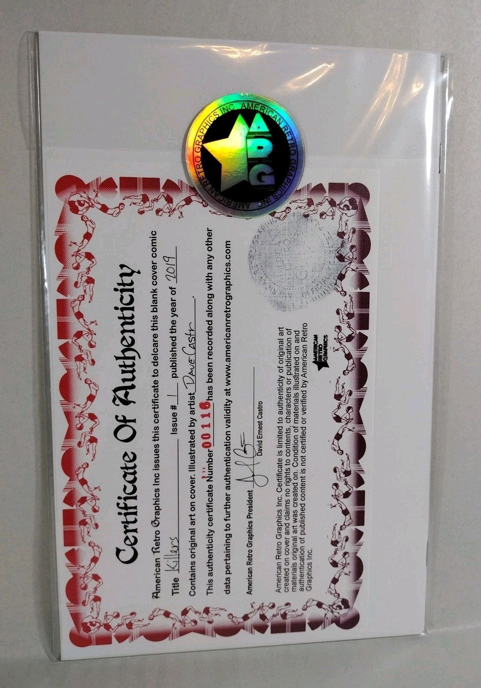 Killers #1 (2019) Valiant Comic Sketch Variant W Original Dave Castr Art Ninja-J