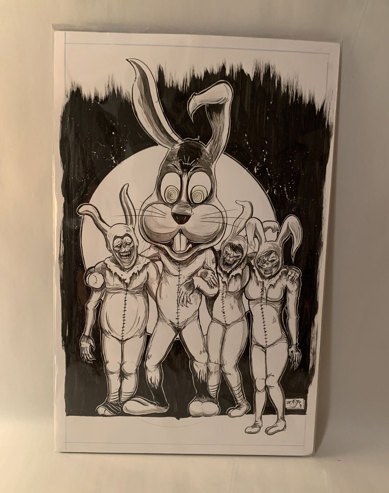 Dave Castr " Slips " 15 X 9 " Original Electric Bear Comic Art W ARG COA 69