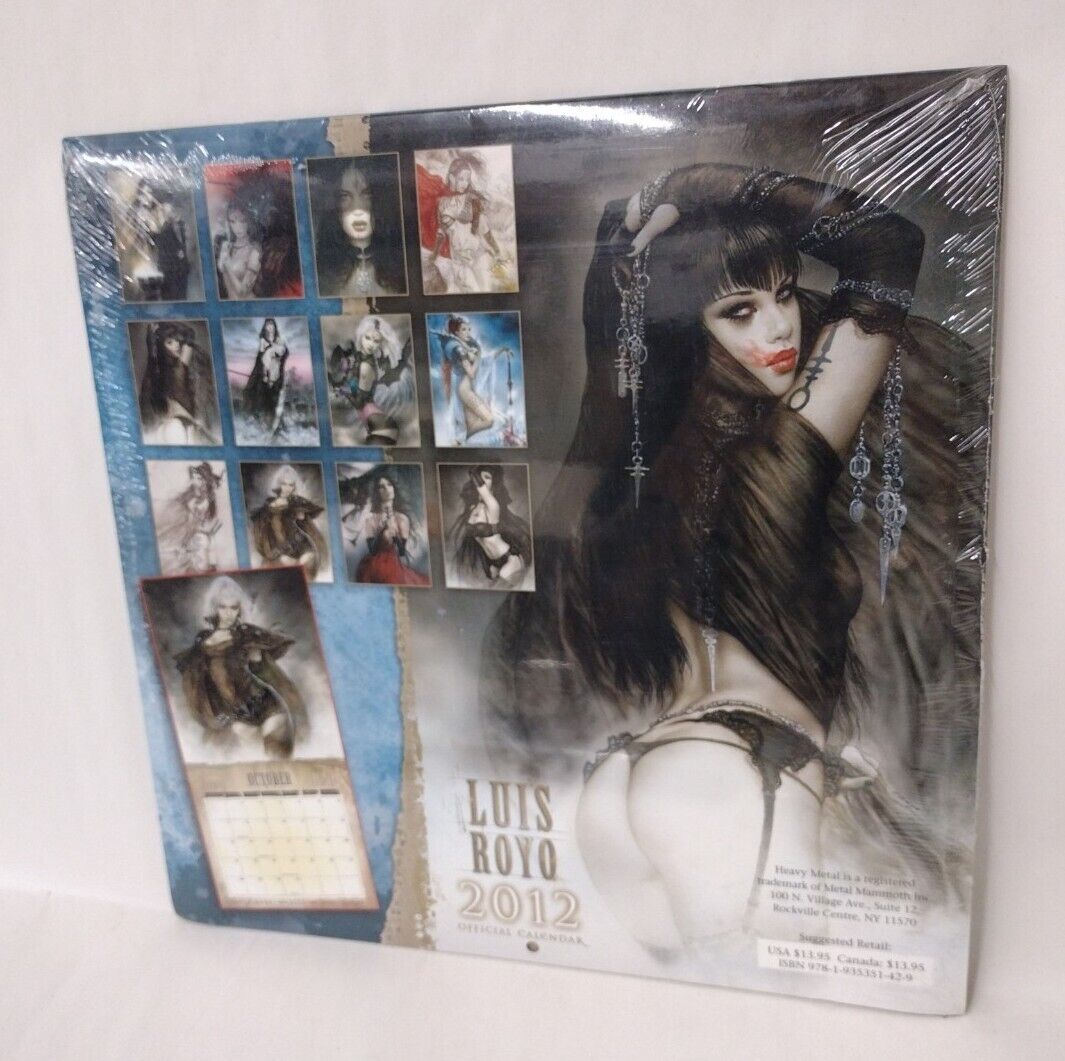 Luis Royo 2012 Heavy Metal Calendar New Sealed