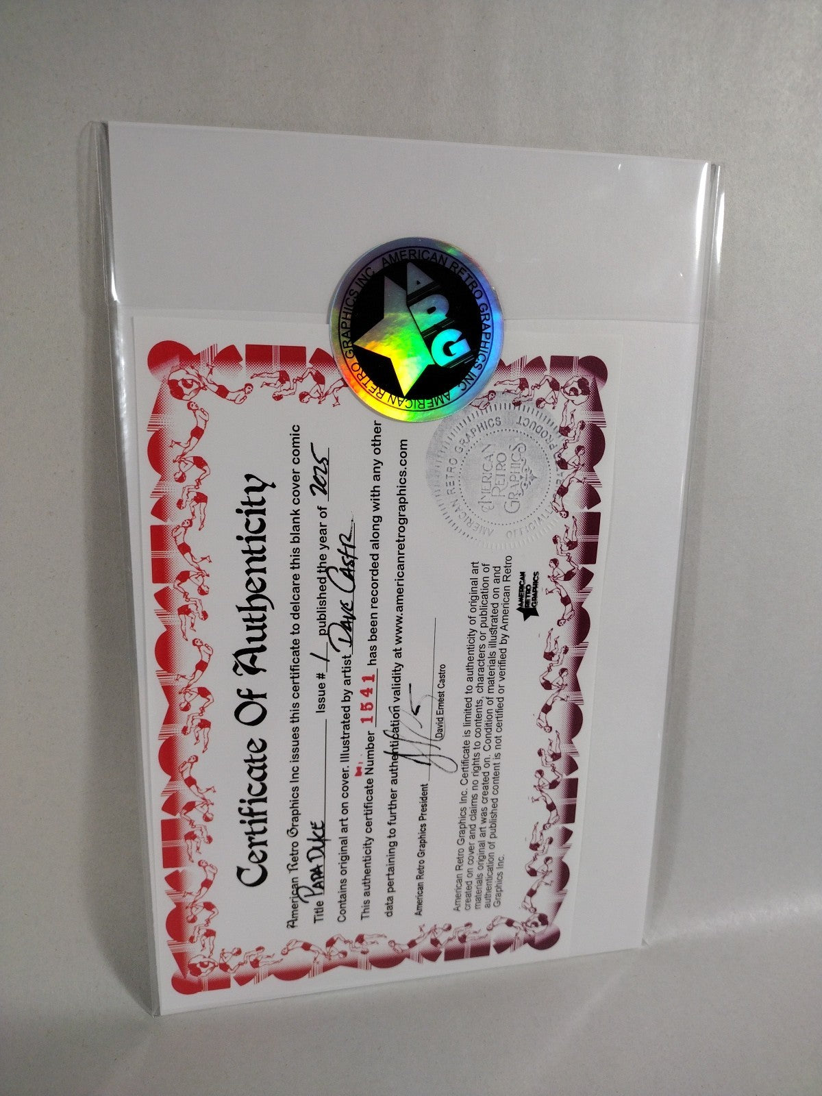 Papa Duke #1 (2025) Keenspot Comic Sketch Variant W Original Dave Castr Art