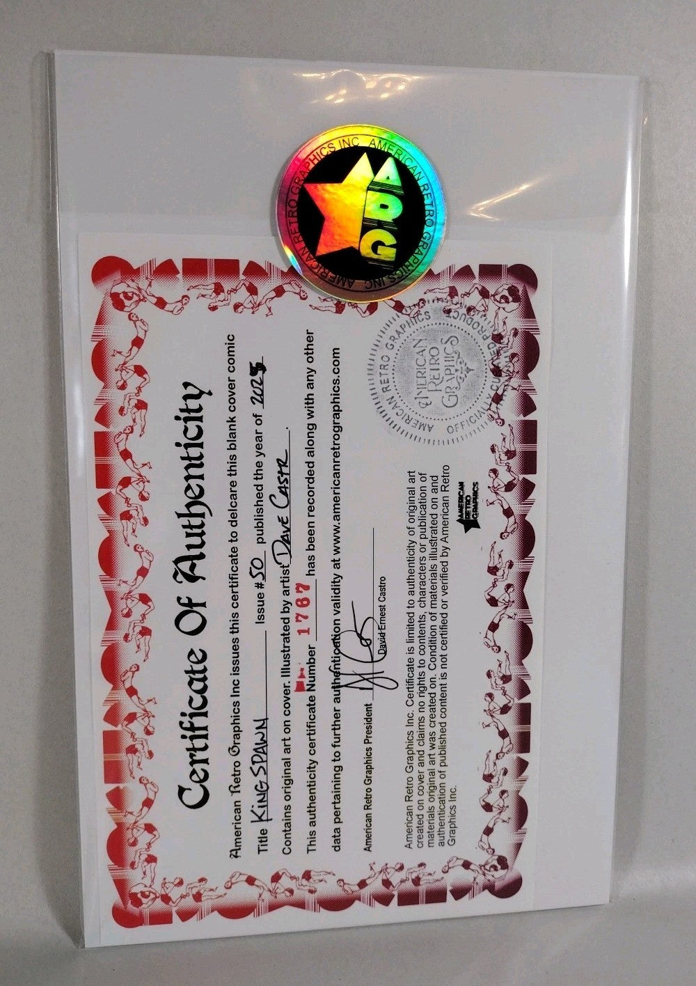 King Spawn #50 (2025) Image Comic Sketch Cover Variant W Original Art Dave Castr