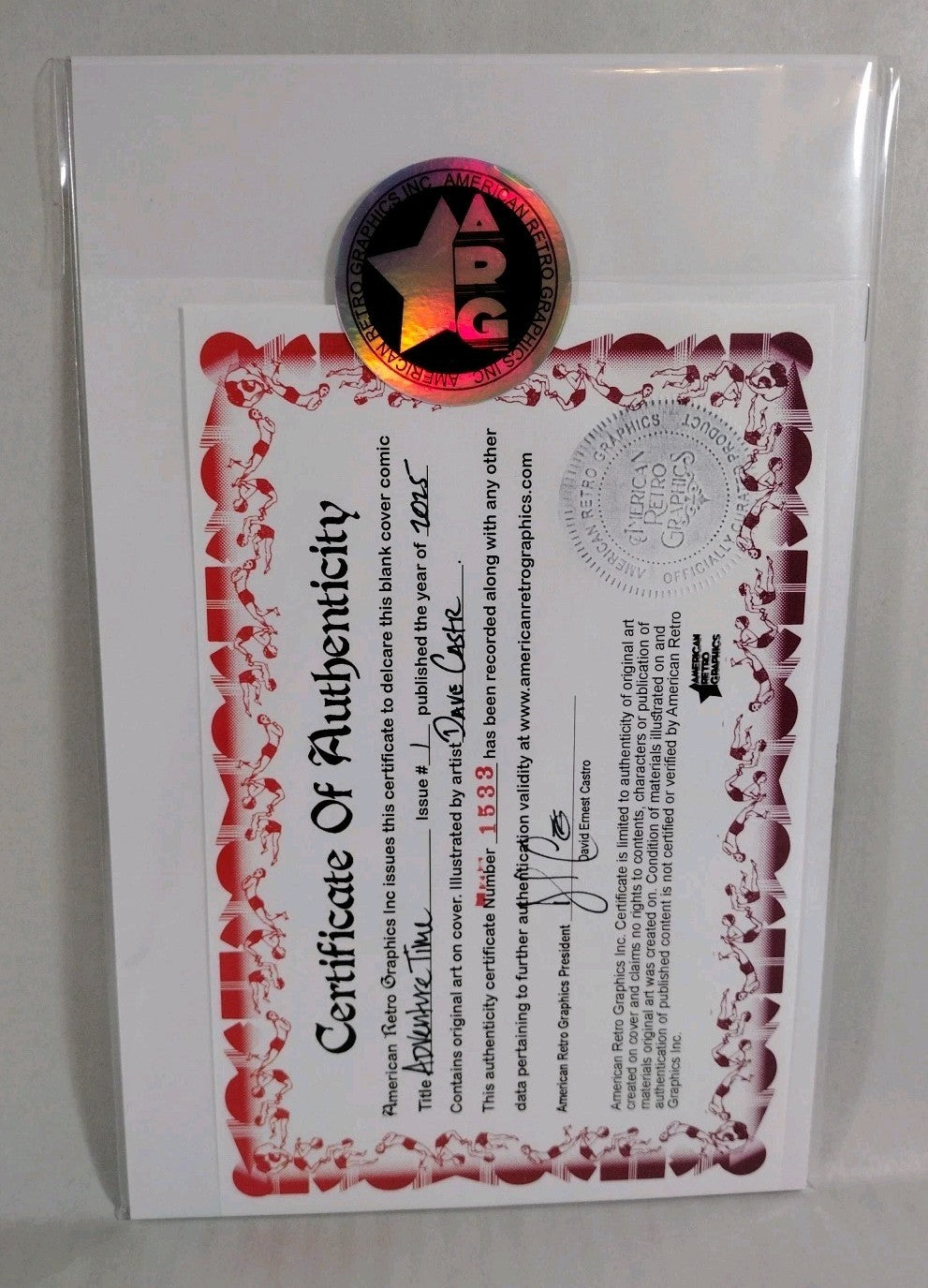 Adventure Time #1 (2025) Oni Press Sketch Cover Comic W Original Dave Castr Art