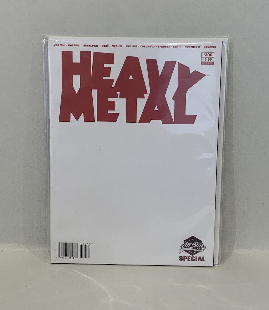 Heavy metal magazine # 300 Blank Sketch Cover Variant 2020