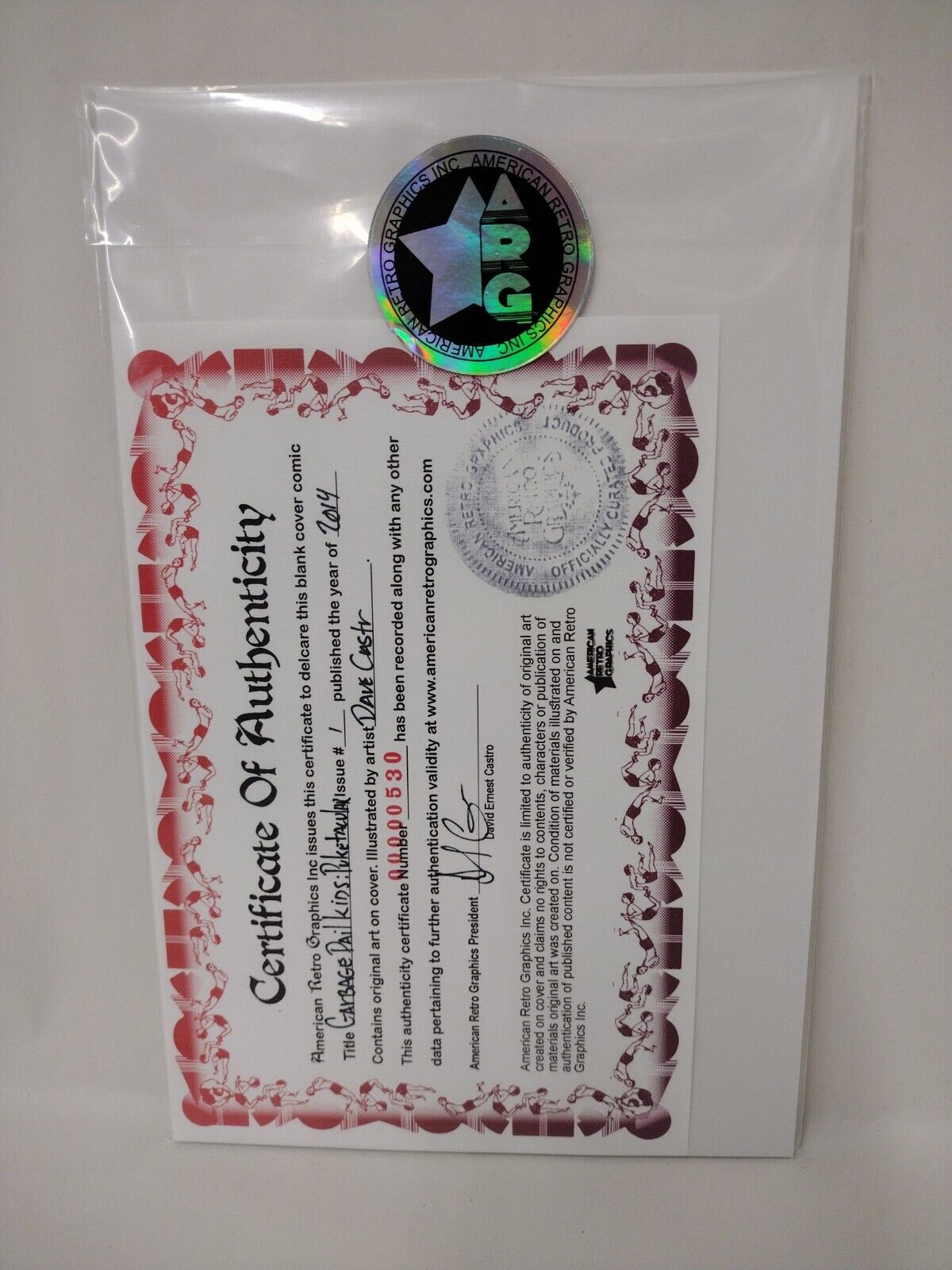 Garbage Pail Kids Puketacular #1 Blank Variant Cover (2014) Original DCastr Art