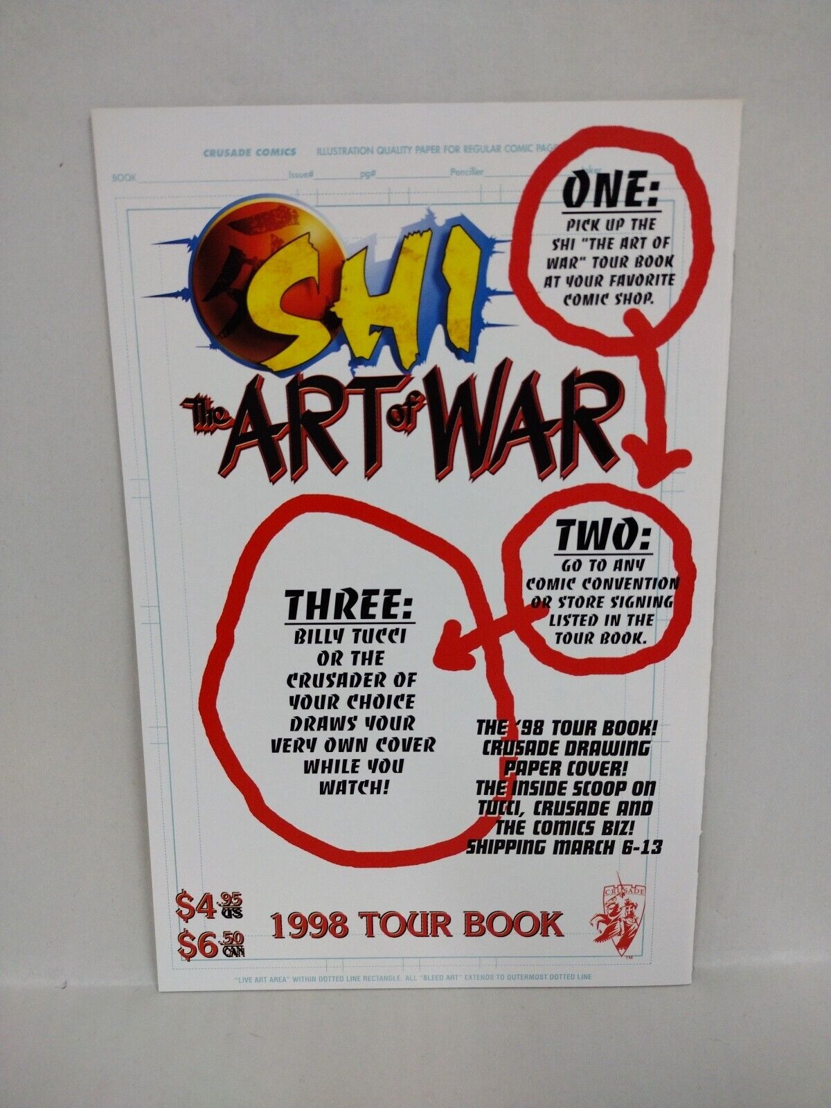 Shi Heaven And Earth (1997) Crusade Comic Set #1 2 3 + Rising Sun Edition Signed