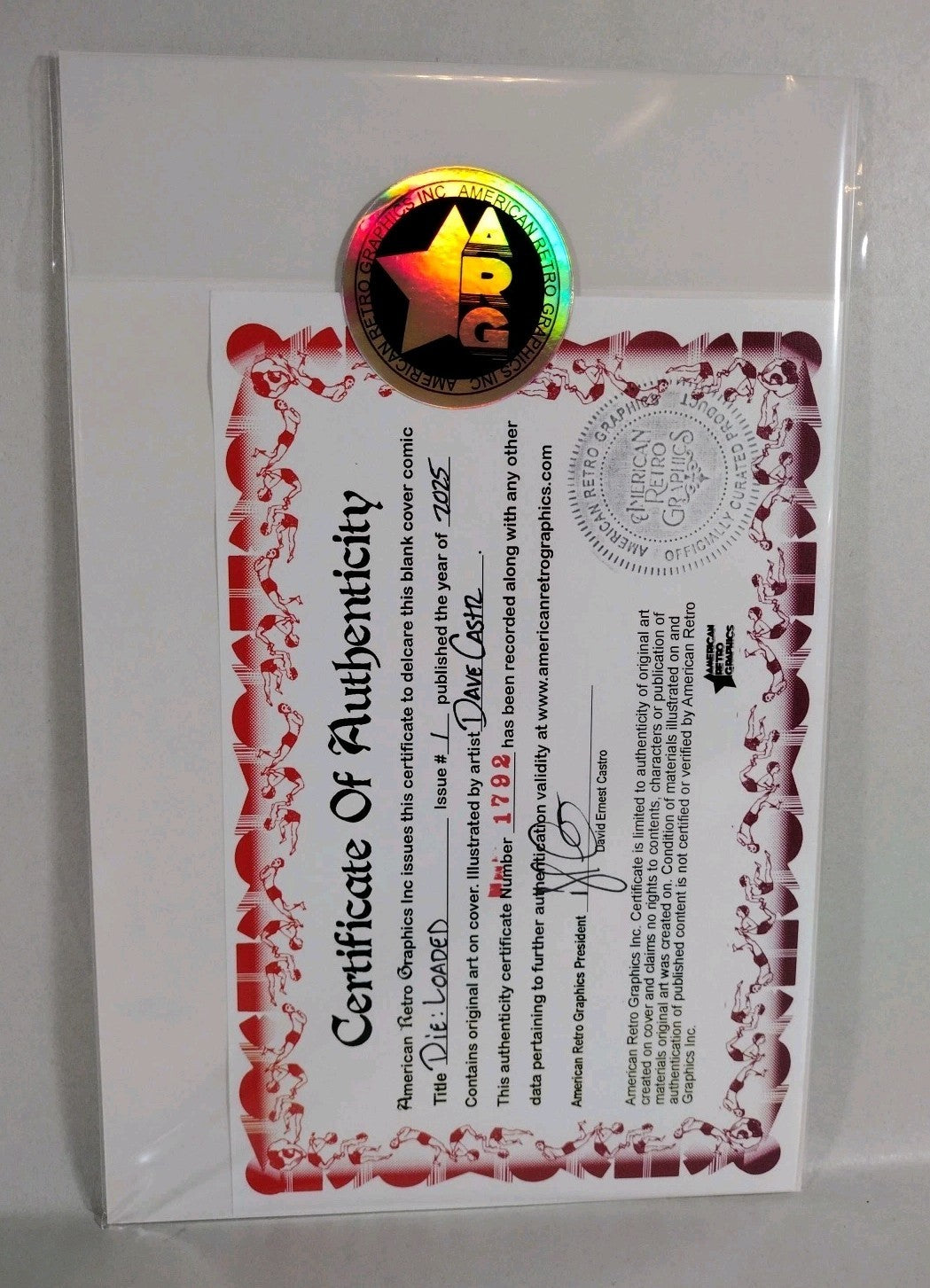 DIE Loaded #1 (2025) Image Comic Sketch Variant Cover W Original Dave Castr Art