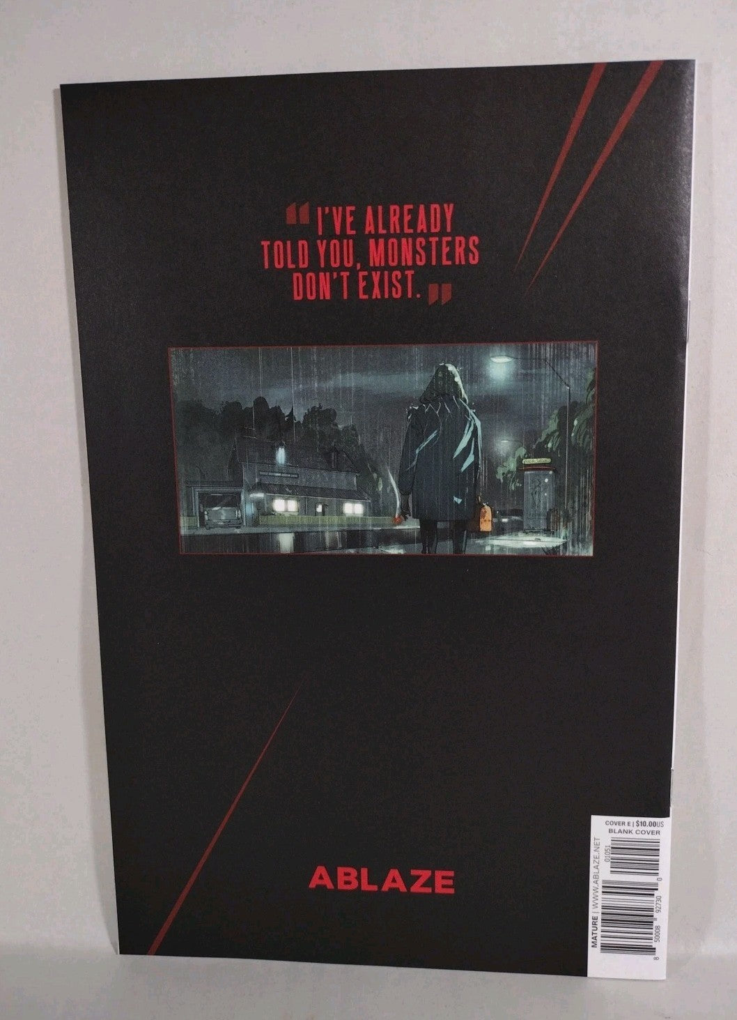 Boogyman #1 (2022) Ablaze Comic Blank Sketch Variant Glow In The Dark Cover NM