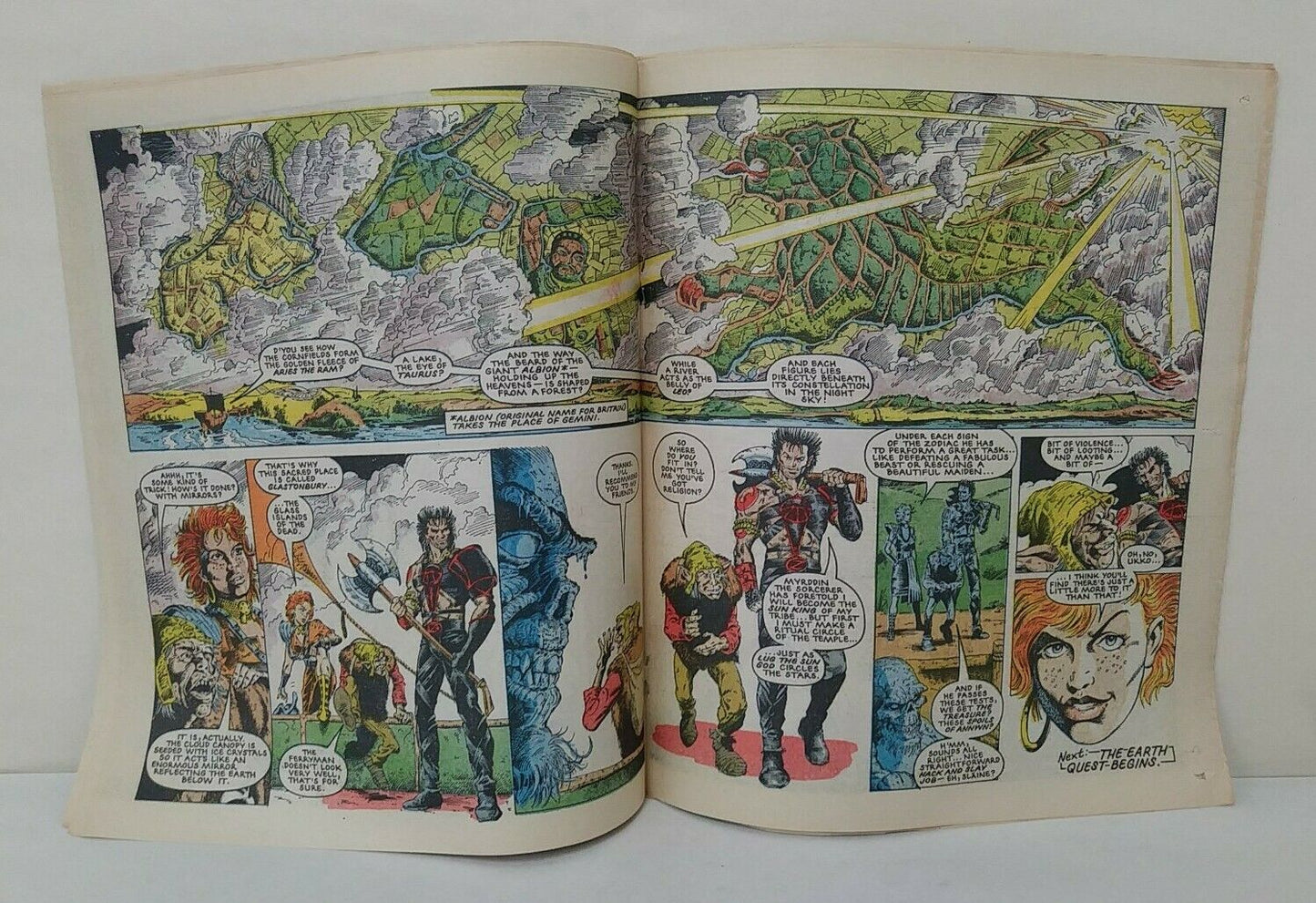 2000ad (1986) Prog 493 Judge Dredd Slaine Strontium Dog Uk Newsprint Comic