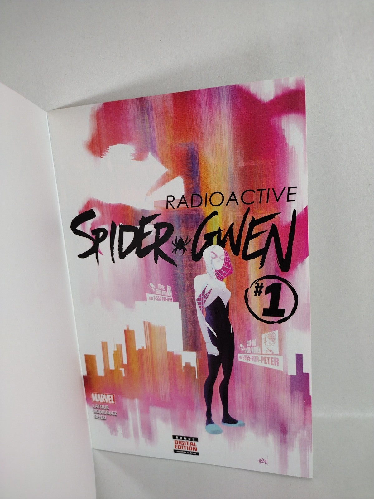 SPIDER-GWEN #1 (Dec 2015) Marvel Blank Sketch Cover Variant Comic New NM