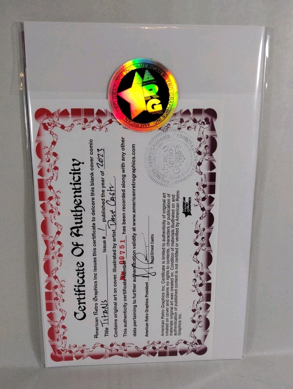 Titans #1 (2023) DC Comic Sketch Variant Cover w Original Starfire DCastr Art