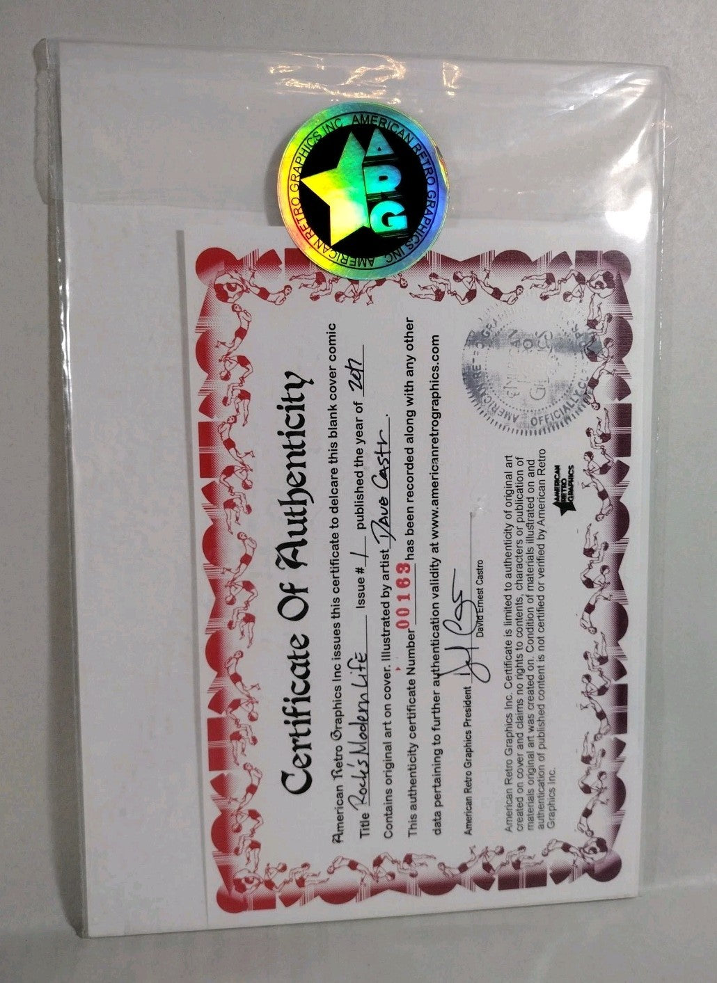 Rocco's Modern Life #1 Boom 2017 Sketch Cover Variant W Original Dave Castr Art