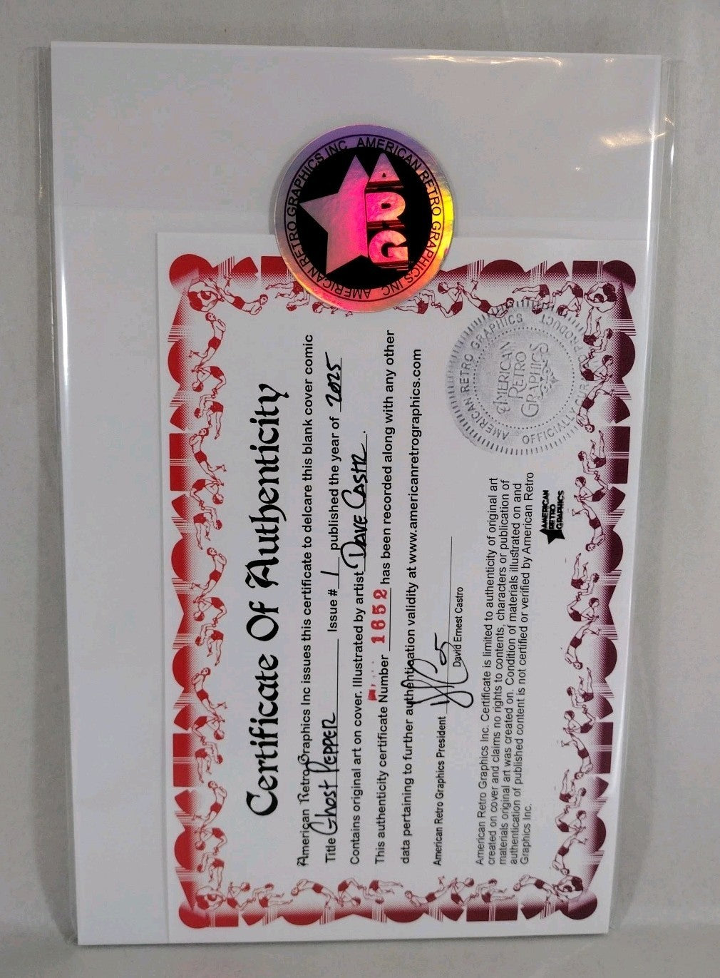 Ghost Pepper 1 (2025) Image Comic Sketch Cover Variant W Original Dave Castr Art