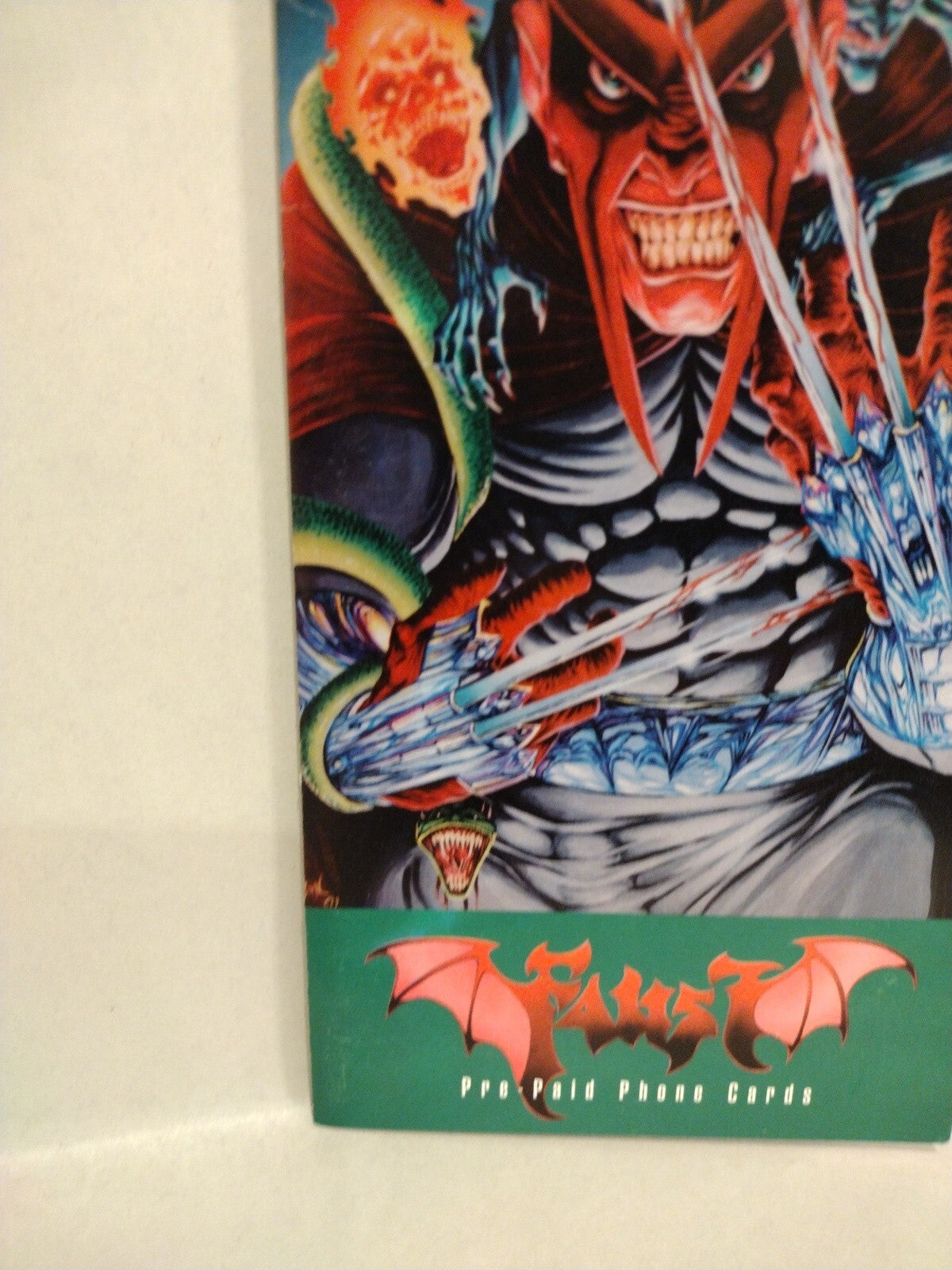 Faust Love Of The Damned (1996) Patco 3 Phone Card Set W Folder Tim Vigil