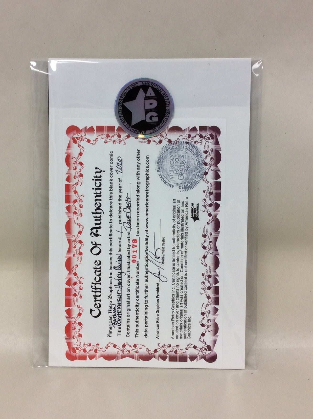 Batman White Knight Harley Quinn # 1 Sketch Cvr Var Comic W Original DCastr Art