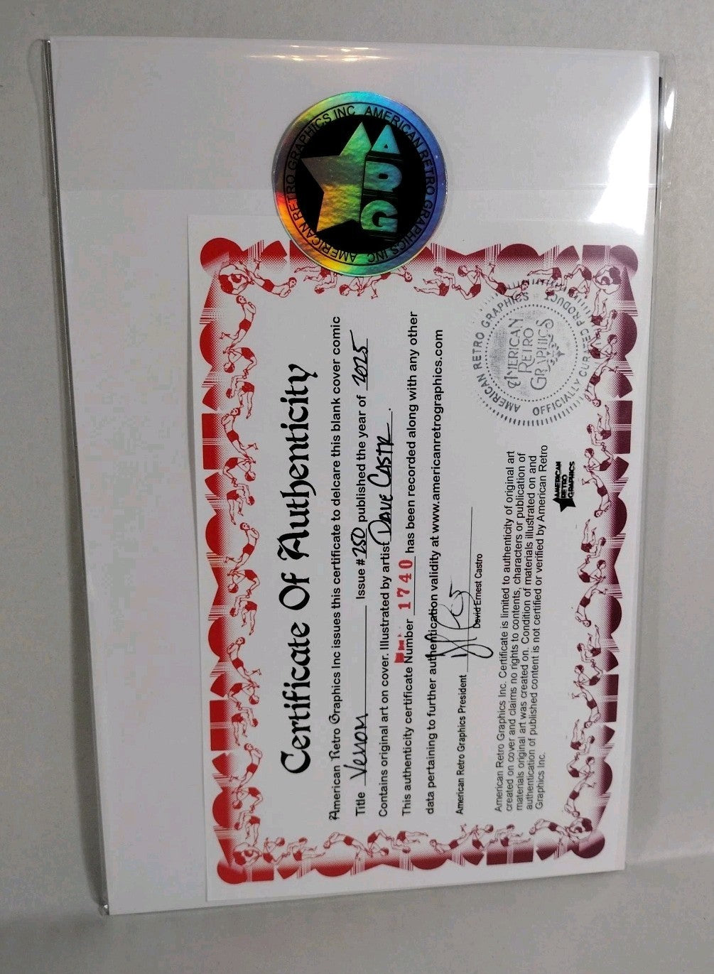 Venom #250 (2025) Marvel Black Sketch Cover W Original Dave Castr Art