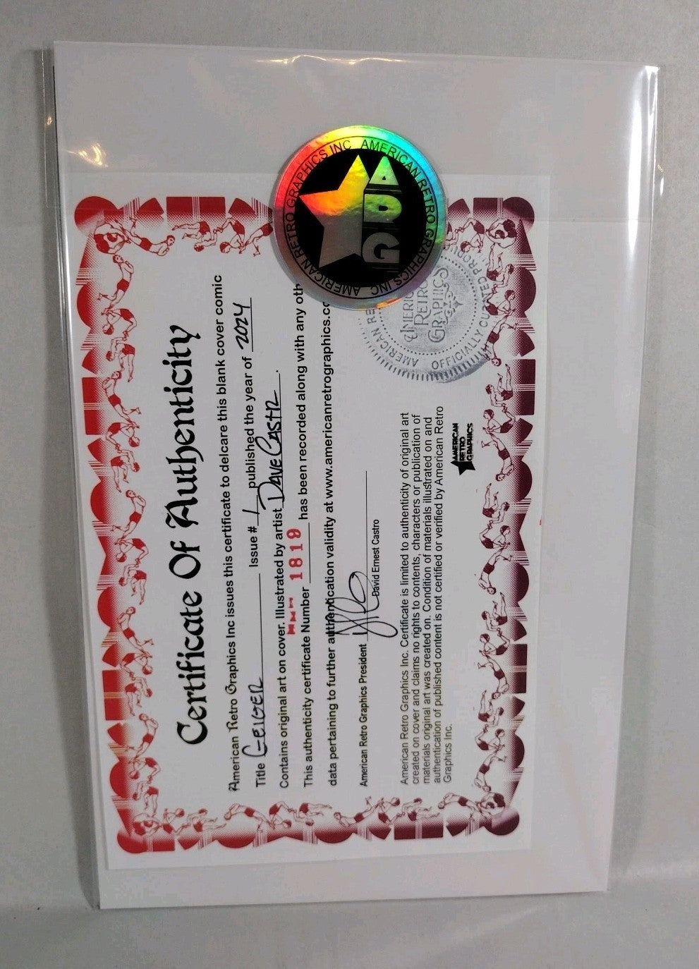 Geiger 1 (2024) Ghost Machine Image Comic Sketch Var Cover W Original DCastr Art