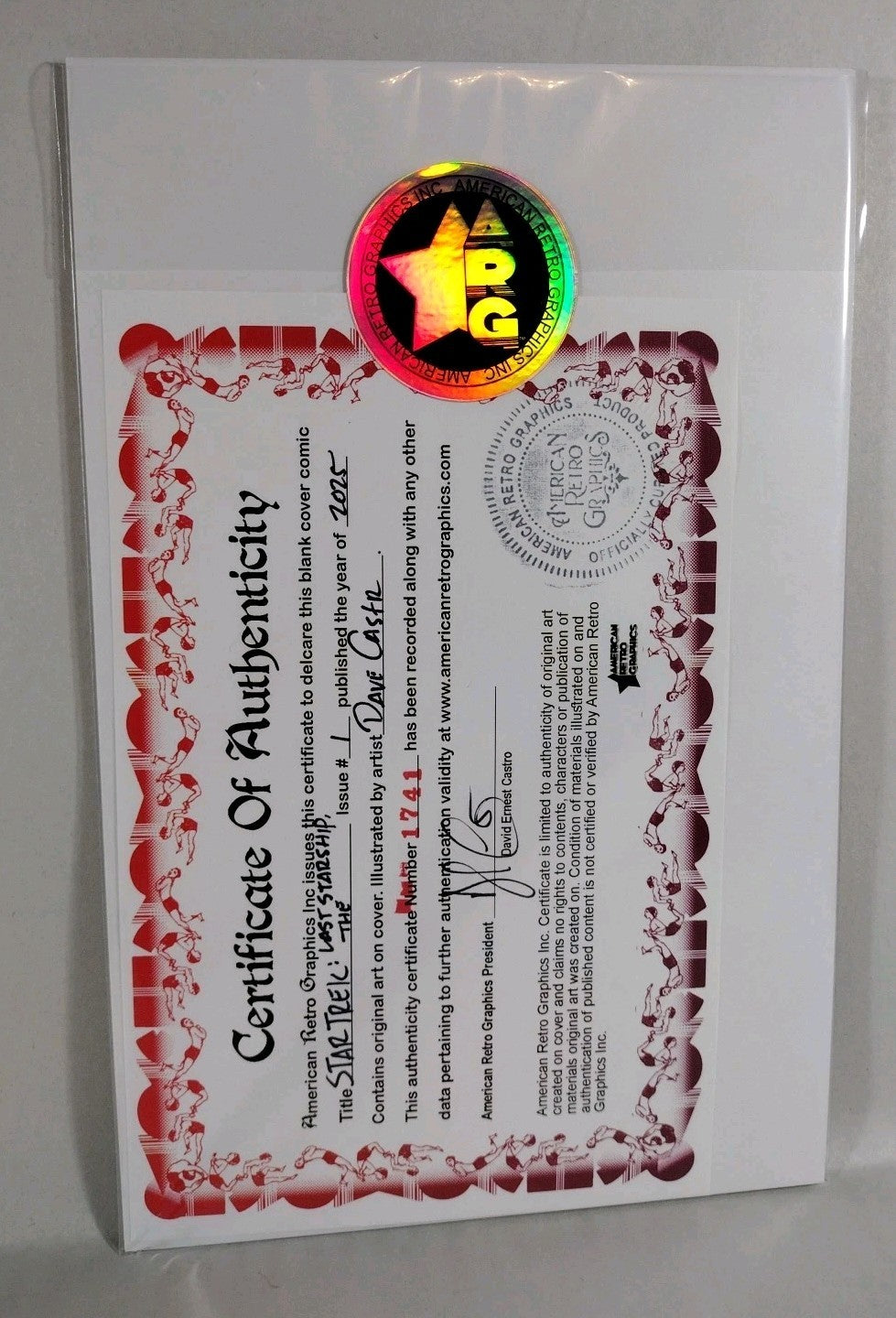 Star Trek Last Starship #1 (2025) IDW Sketch Cover W Original Dave Castr Art