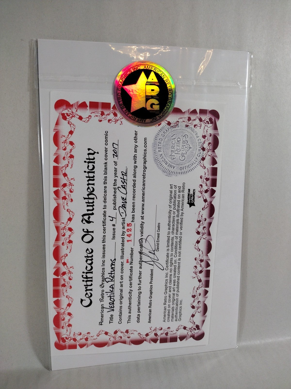 Vertotik Returns #4 (2017) Sketch Cover W Original Dave Castr Muertana Art