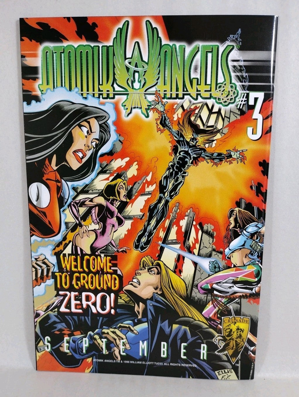 Tomoe Witchblade #1 (1996) Crusade Comic Lot Of 3 SDCC Preview + Avalon Ed VF-NM