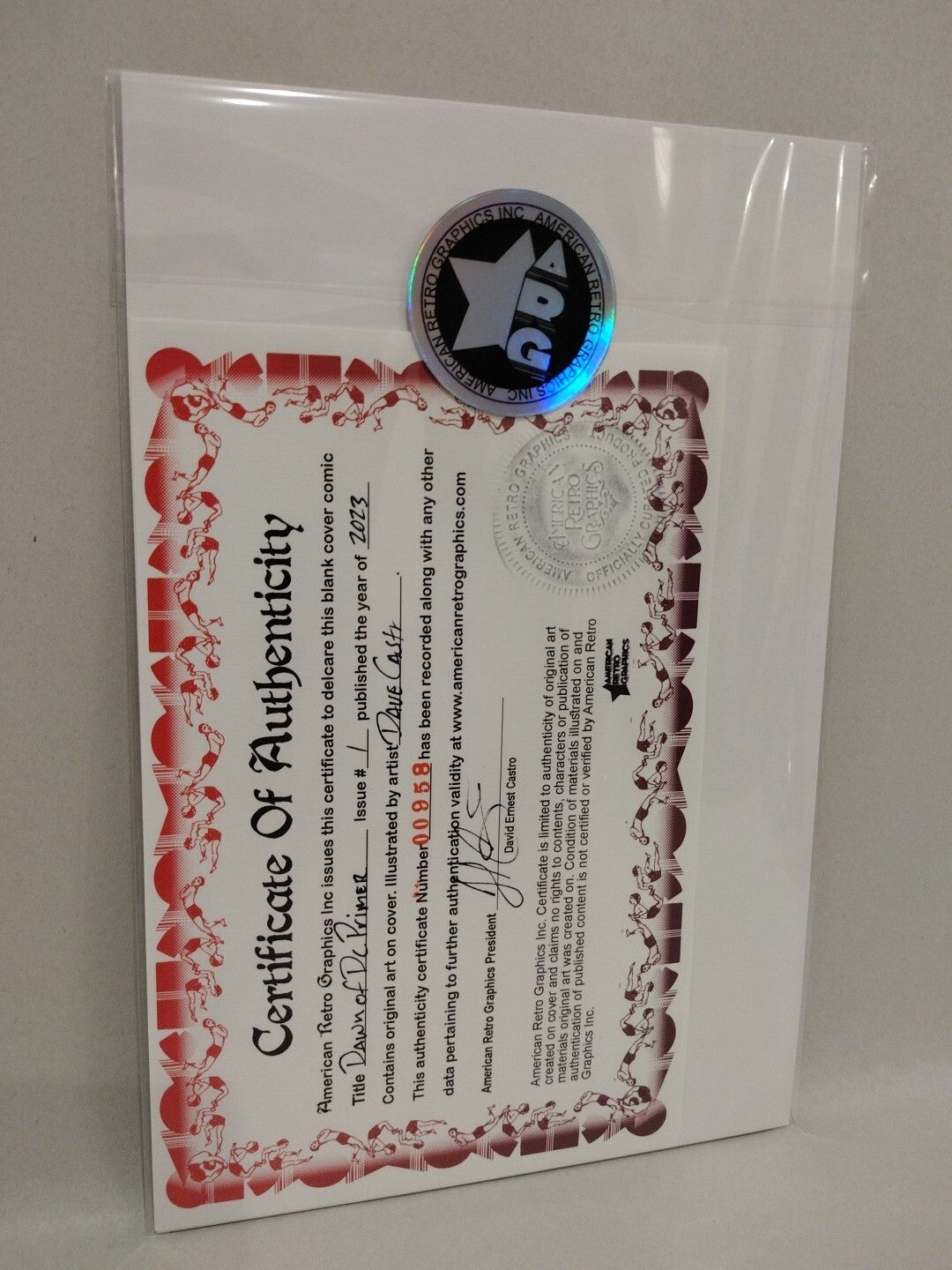 Dawn Of DC #1 (2023) Sketch Variant Comic W Original Dave Castr Checkmate Art