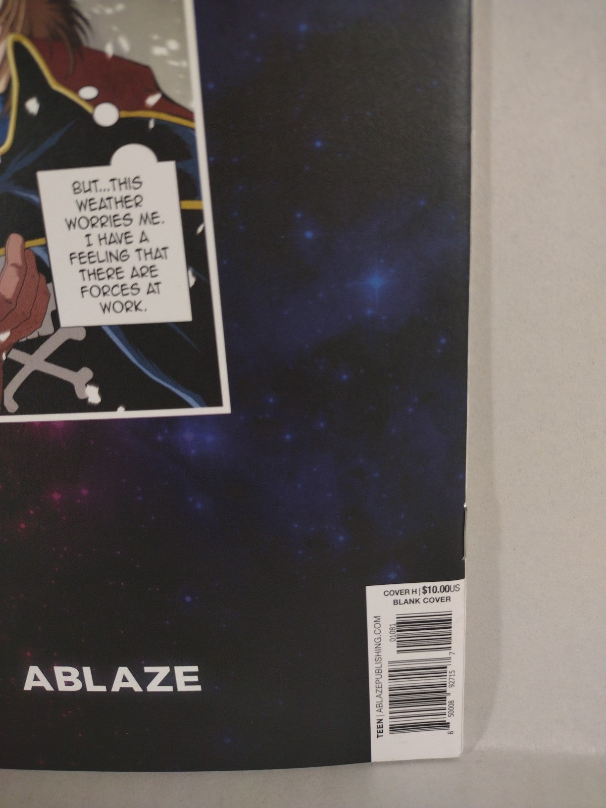 Captain Harlock Space Pirate 1 (2021) Ablaze Blank Sketch Variant Cover Comic NM