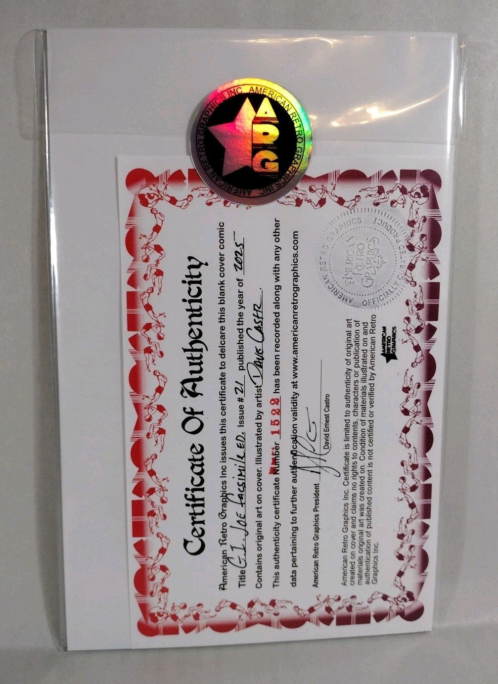 GI Joe #21 (2025) Image Sketch Cover Var Facsimile Comic W Original DCastr Art