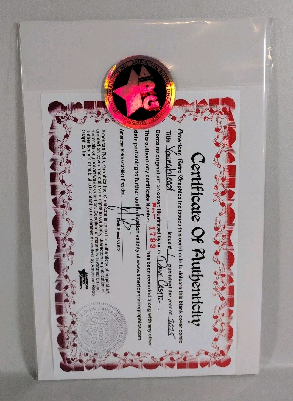 Youngblood #1 (2025) Rob Liefeld Image Sketch Cover Comic W Original DCastr Art